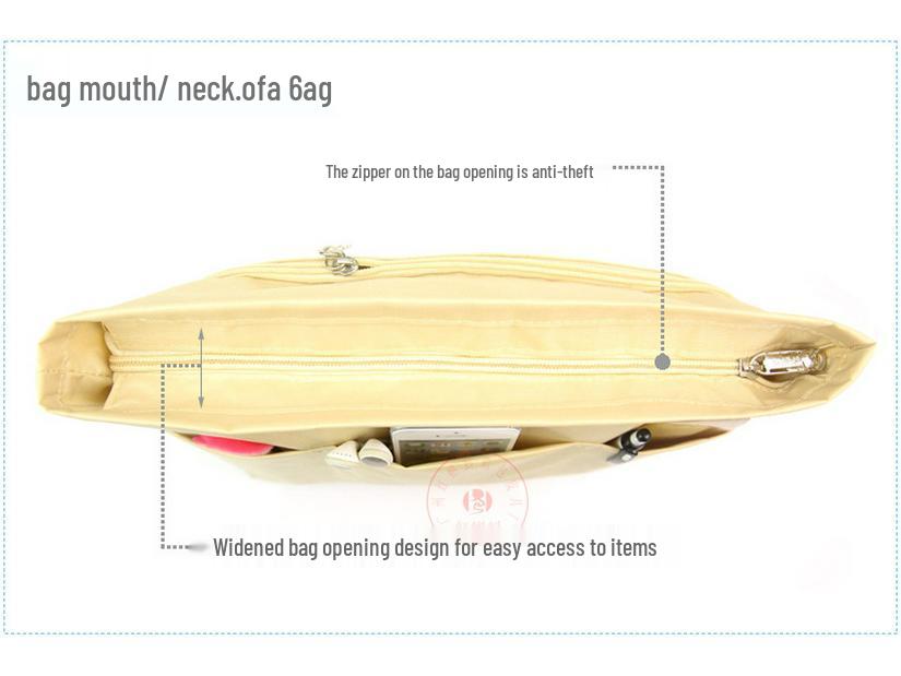 Waterproof Double-Layer Oxford Cloth Large Capacity Makeup Bag with Inner Storage