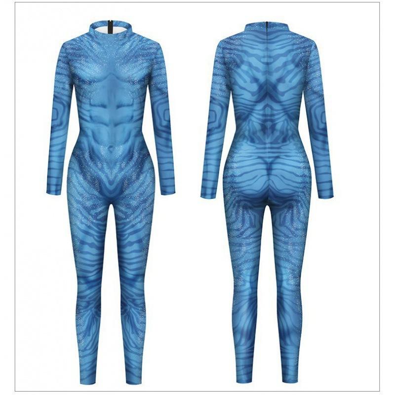 Avatar 3D Geprinte Staart Cosplay Kinderen Bodysuit