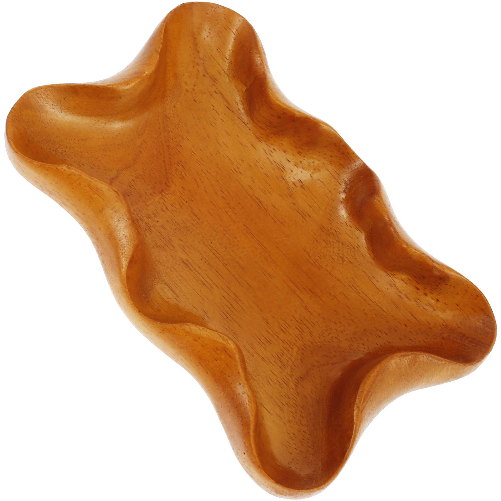 

Wood Storage Tray Smooth Crystals Display Tray Multifunctional Practical Decorative Storage Tray for Fruit Crystal Essential Oil