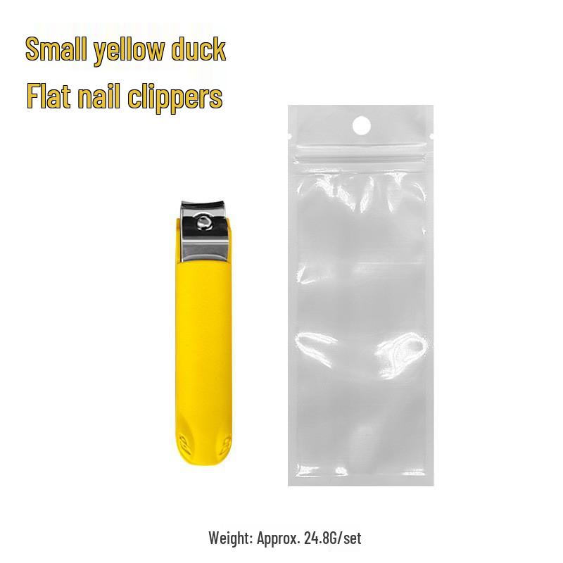 Unisex Splash-Proof Cartoon Nail Clipper Set - Stainless Steel Pedicure Tools