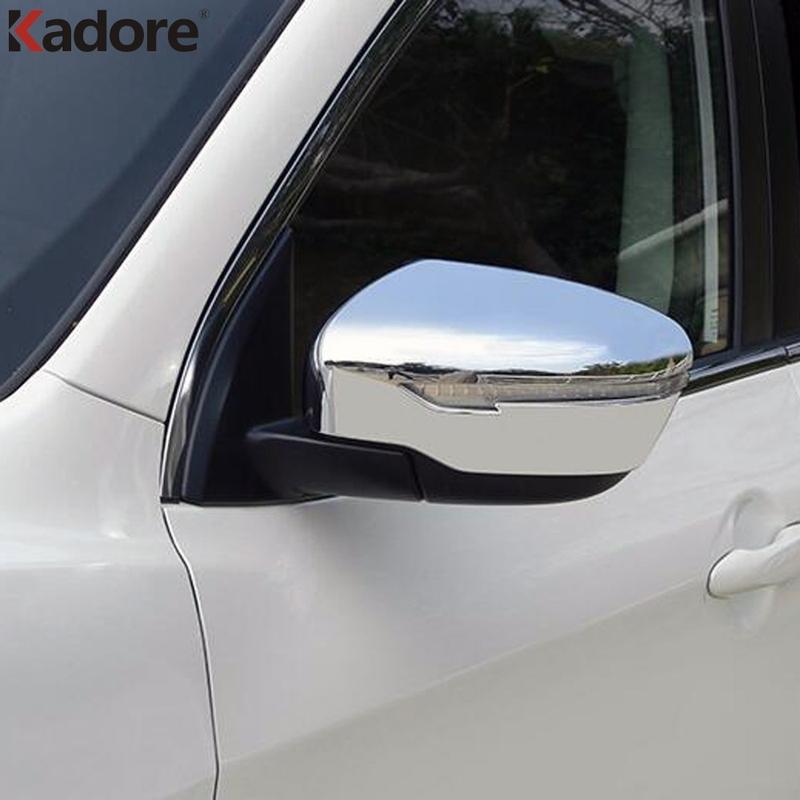 For Nissan Qashqai J11 2014 2015 2016 2017 2018 ABS Chrome Car Accessories Side Door Rearview Mirror Cover Trim Molding Overlay