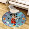 1pc Dragon Ball Z Goku Round carpet, Made of Polyester,Perfect for Decorating Office Chairs, Living Rooms,fplt031