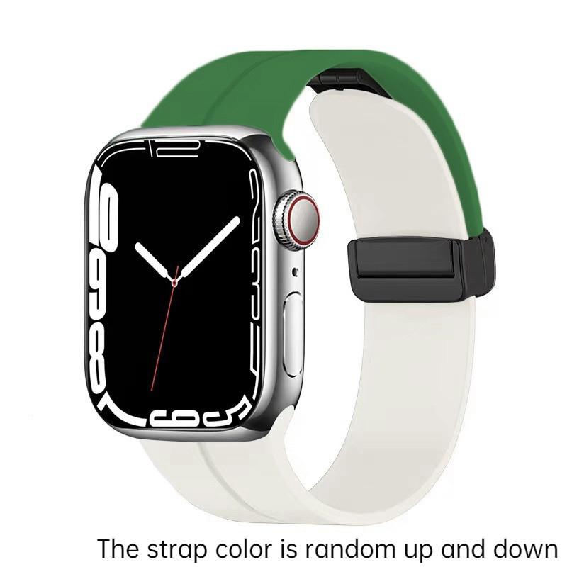 Magnetic Strap For Apple watch ultra band 49mm 45 mm Silicone Bracelet iWatch Series 7 8 se 6 5 3 44mm 45mm 40mm 41mm 42mm 38mm