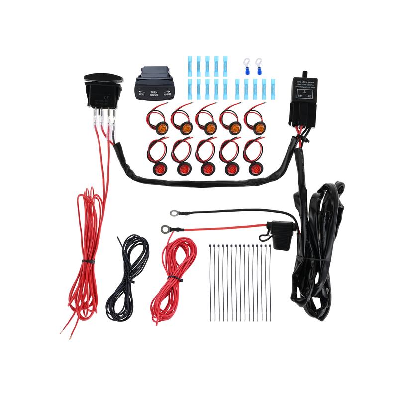 1Set ATV UTV Rocker Switch Turn Signal Kit Motorcycle Turn Signal Kit For Polaris RZR Ranger Yamaha Rhino Viking Kawasaki Teryx