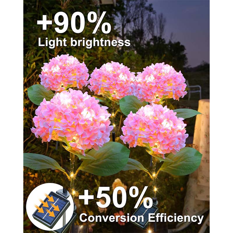 Solar Garden Lights Outdoor,Solar Flowers Lights Outdoor,8 Lighting Modes Solar Lights Outdoor Garden Decorative for Yard Lawn Pathway Decoration