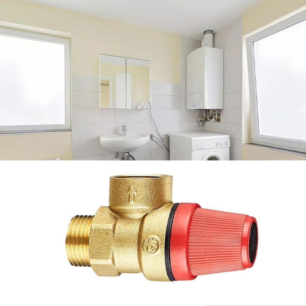 Color Gold Pressure Valve Efficient Pressure Control Inner and Outer Wire Drain Switch Brass Material Easy Installation