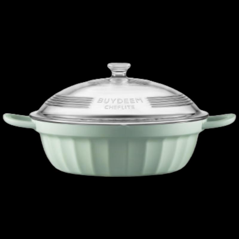 Buydeem 28cm Multi-functional Non-stick Hot Pot & Steamer