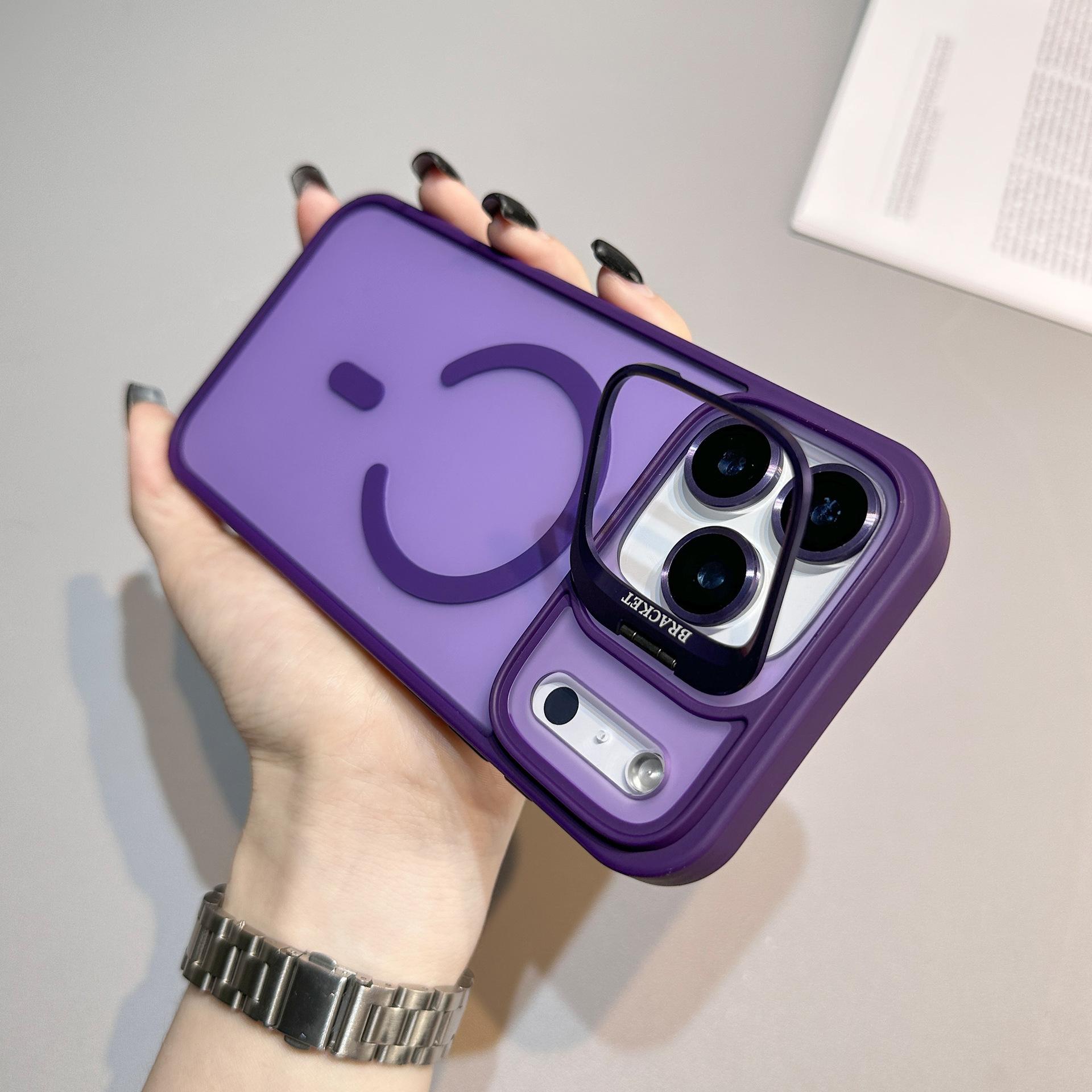 

Подходит для iPhone17PROMAX Мягкий на ощупь Магнитный чехол для телефона Apple 16 Держатель для линз с защитной пленкой для линз 15 iPhone 12 PROMAX