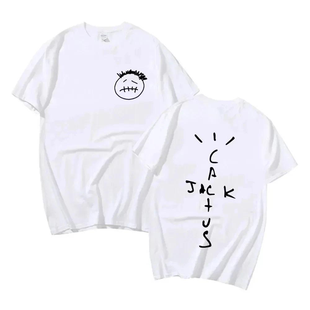 

Rapper Cactus Jack Music Album T Shirts Unisex Women Fashion Hip Hop T Shirt Short Sleeve Tshirt Oversized Tops S