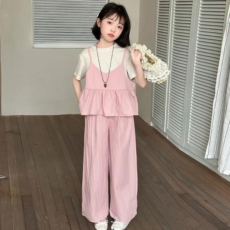 Children's Clothes Set Girls Outfit Sets Shirts Kids Clothing Dresses Little Girl Sweatshirt Tweens