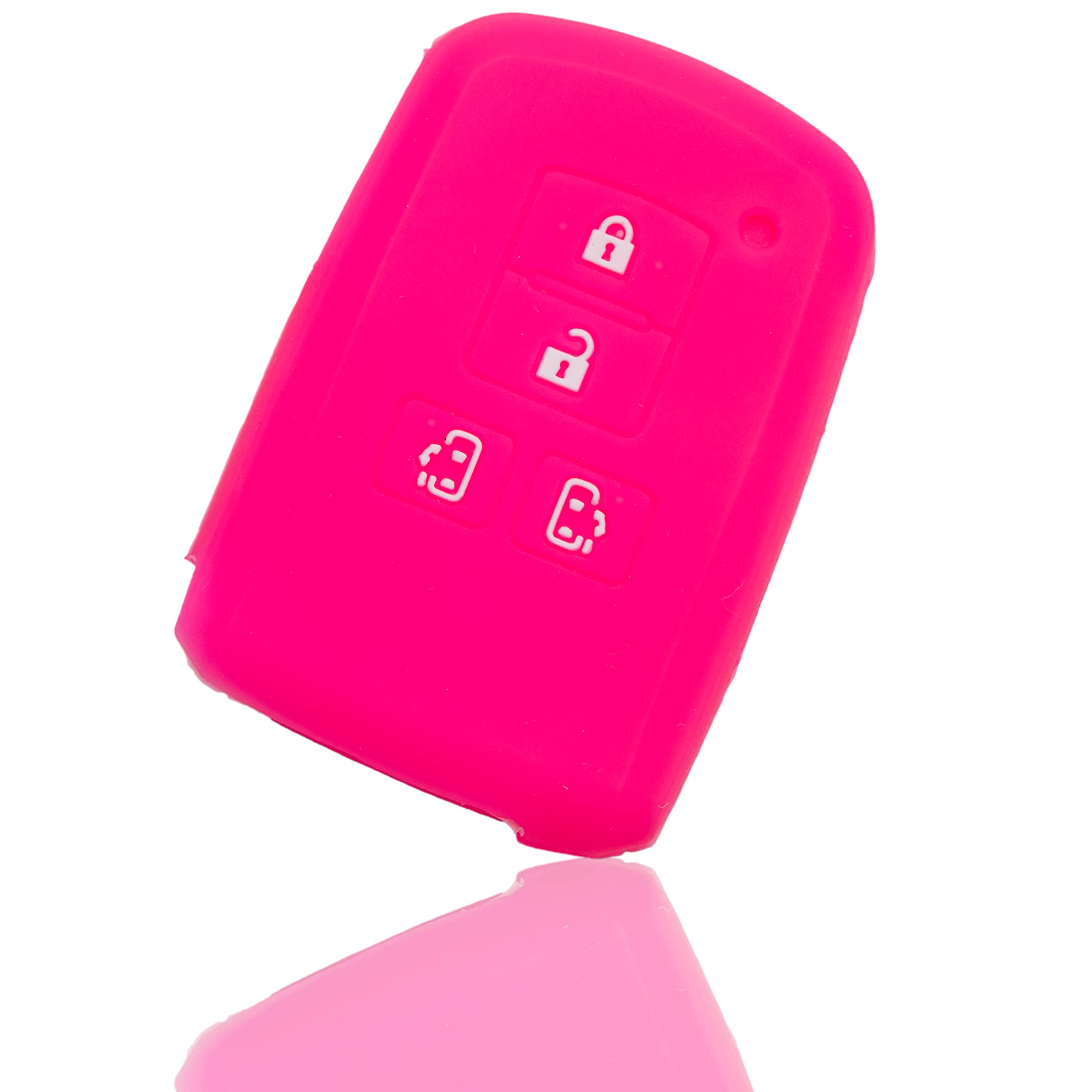 

[MALAKO] Smart Key Silicone Cover for Toyota Vehicles, 4 Buttons розовый