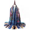 Bohe Style Cashew Floral Print Women'S Shawl Scarf Breathable Thin Travel Beach Scarves Ethnic Shawls Vintage Bandana Stoles