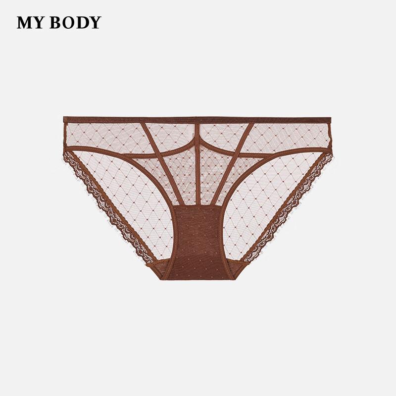 Mybody Women's Sexy Lace Mid-Waist Boxer Briefs