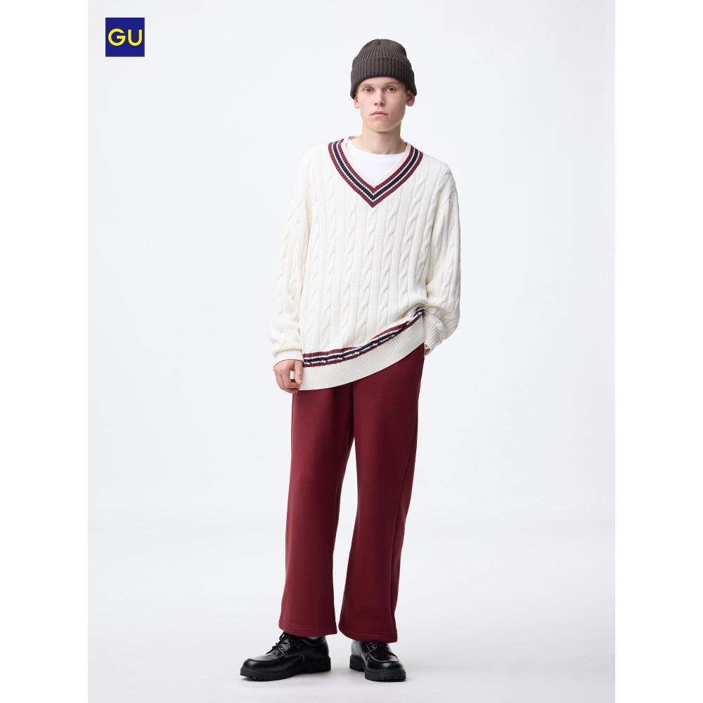 Uniqlo Gu Heavy Weight Sweatshirt Wide Straight Pants