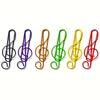 10 Color note shaped paper clips randomly selected