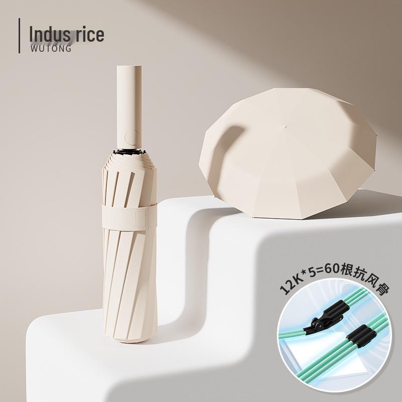 Extra Large Automatic Umbrella with Reinforced Anti-UV Sun Protection and Custom Print