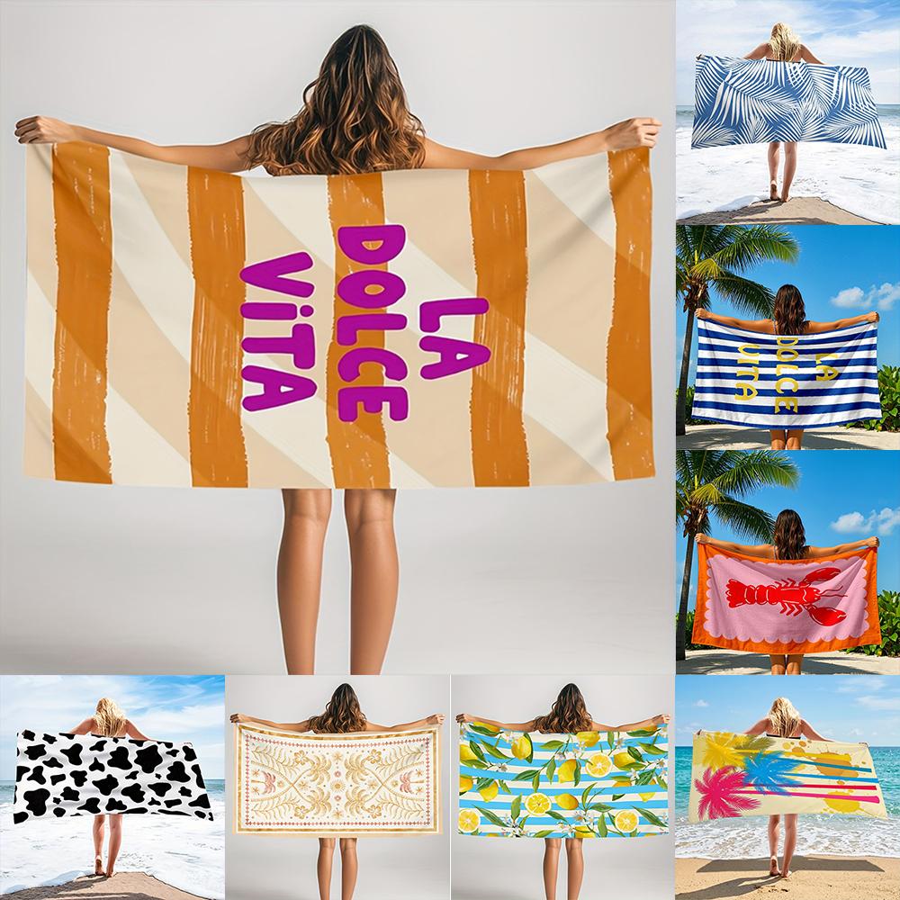 1 Stück Gemischte Stilvolle Sommer-Strandtücher für Urlaubsstimmung Perfekte Wahl für Strandurlaub Partygeschenke
