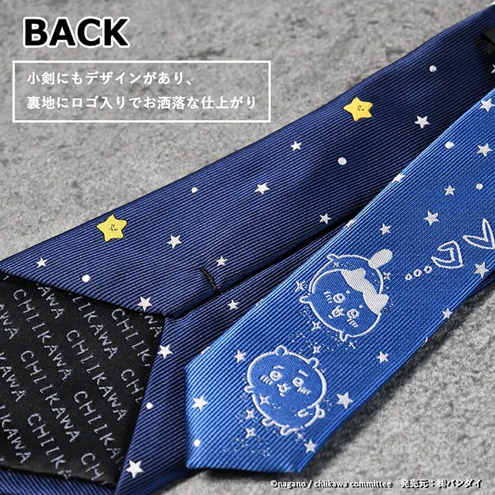 Autentyczny Krawat Chiikawa Królik Hachiware Polatucha Kasztanowy Manju Anoko Trzy Gwiazdki Podbój Prezent Krata Krata Paski Kropki Gwiazdki Koszula Biznesowa