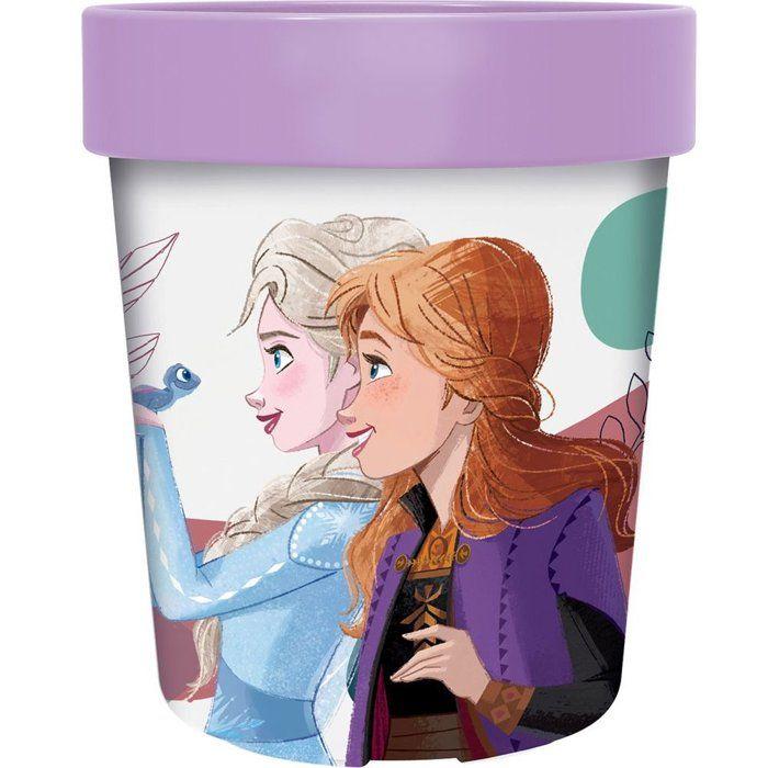 Gobelet en Plastique - TATAWAY - Disney Frozen - Elsa et Anna - 260 ml - Base Antidérapante