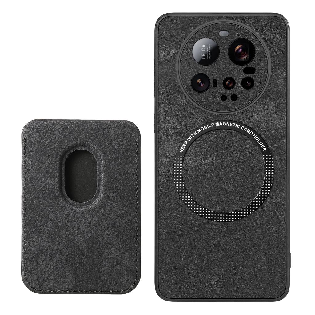 For Xiaomi 15 Ultra Magnetic Case Leather Back Cover with Detachable Card Holder