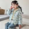 boy's and Girls' warm cotton-padded clothes winter baby girl thickened short cotton-padded hooded jacket children's autumn cute cartoon print coats