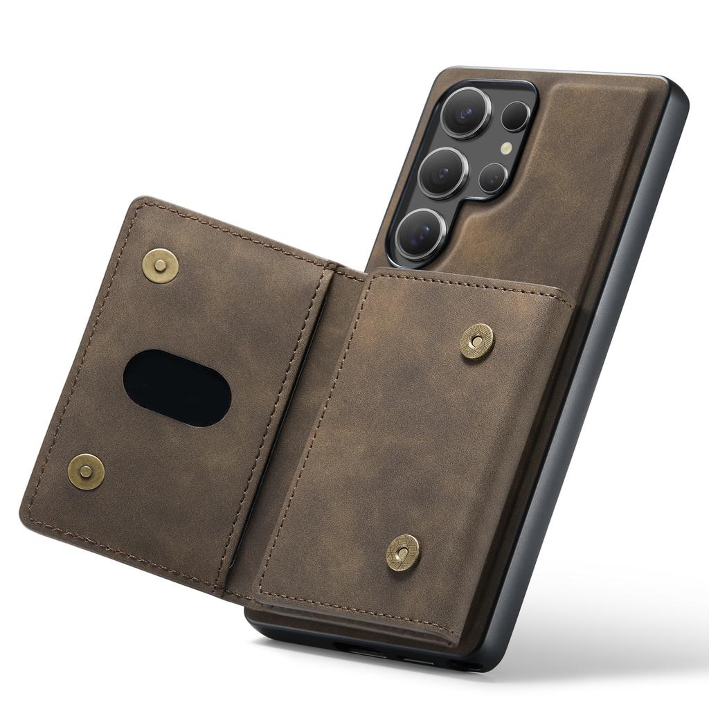 Phone Case Magnetic Detachable Wallet Card Slot Kickstand Cover Fit for Samsung Galaxy S25