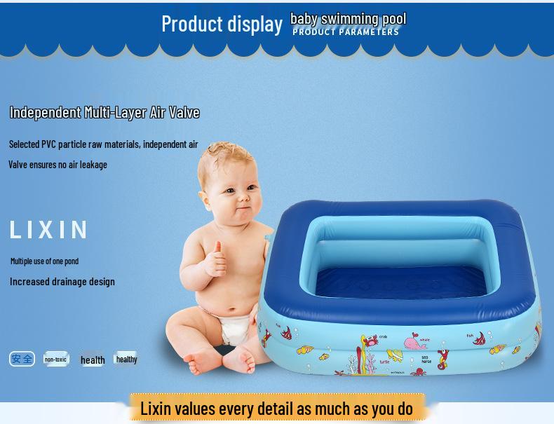 Portable Inflatable Multifunctional Children's Pool with Ocean Balls