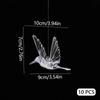 Creative Acrylic Hummingbird Wedding Transparent Crystal Bird Decoration Pendant