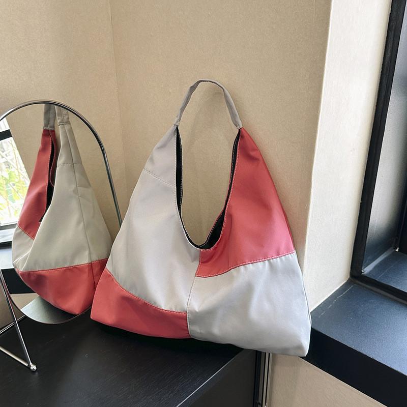 Trendy Large Capacity Canvas Shoulder Bag For Women High-quality Material Fashion красный