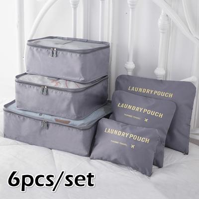 6Pcs/Set Travel Organizer Storage Bag Set Clothes Organizer Bags Pouch Suitcase Home Closet Bags for Storage