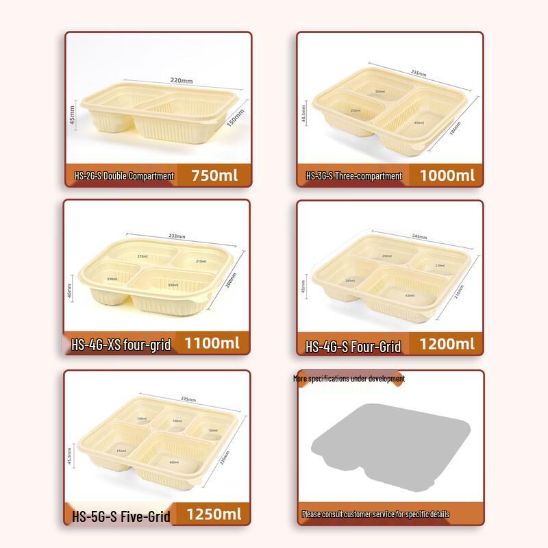 Meiyidao Compostable Corn Starch Disposable Lunch Box