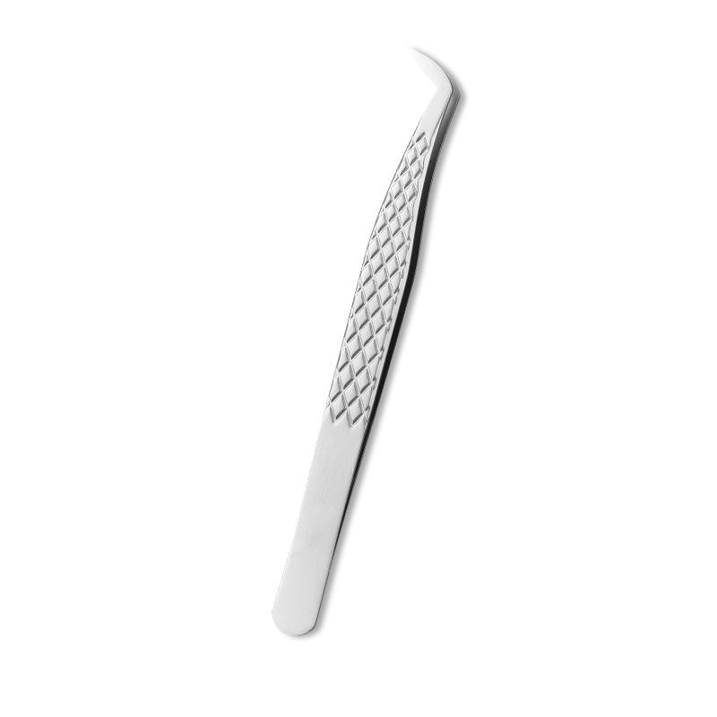 Pinzette Professionali in Acciaio Inossidabile Blooming Princess per Estensione Ciglia con Punte Seghettate ad Alta Precisione