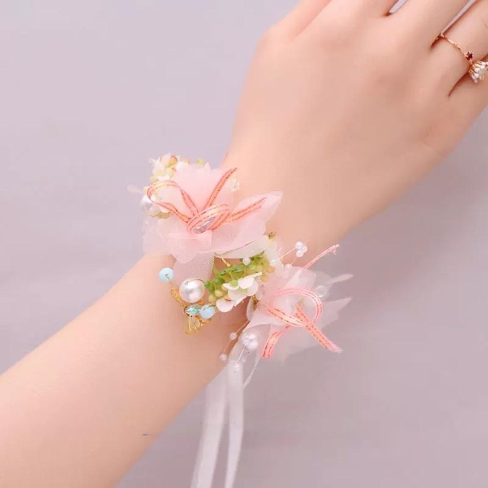 Tiára Věnec Čelenka Korejský Styl Girlanda Náramek Pokrývka hlavy Květinová Koruna Čelenka Svatba