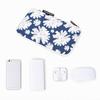 CANVASARTISAN H34-S21 Flower Pattern Mouse Charger Cable Digital Accessories Storage Bag Pouch 20x12x3cm