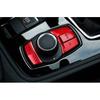 Middle Console Multimedia Button Cover For BMW 3 4 Series 2013-2018 Red Aluminum