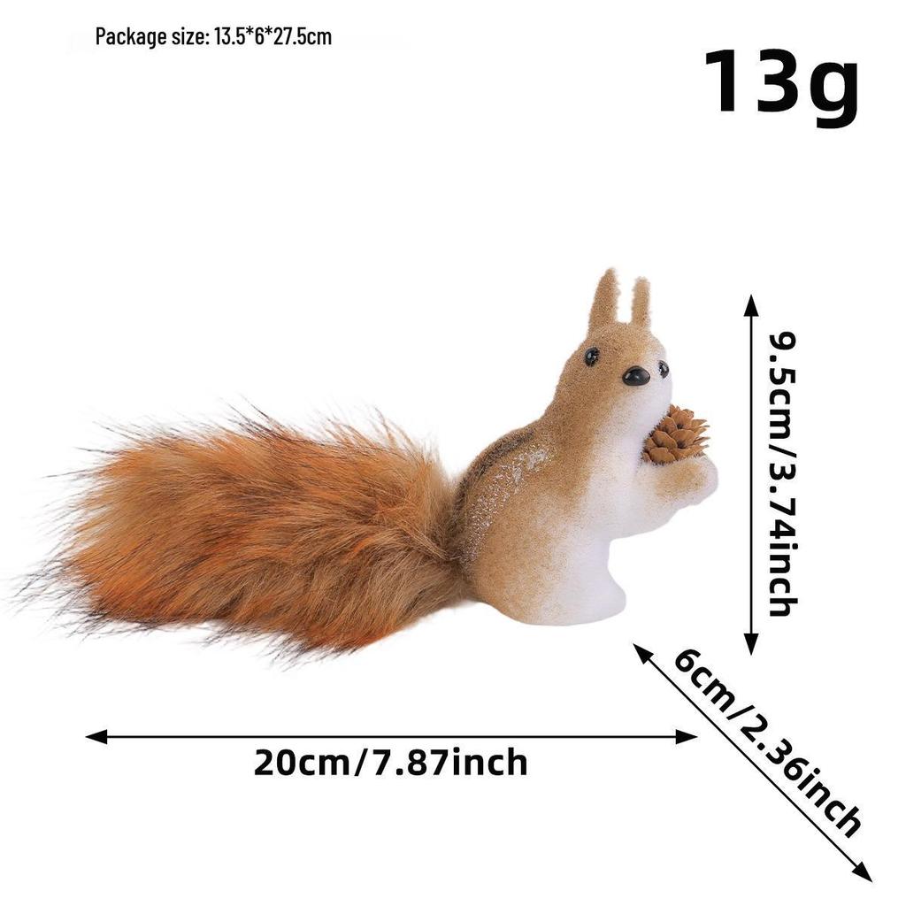 Love of the Port Cross-border Foam Squirrel Desktop Ornament: Creative Christmas Squirrel Pendant Decoration