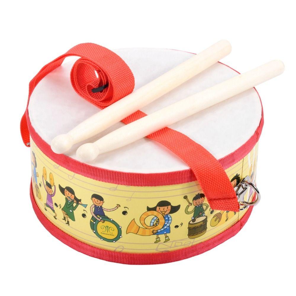 Percussion Instrument Instrument Hand Drum Toys Montessori Wood Kids Drum Toys  Children Preschool