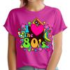 Eu Amo Os Anos 80 Fantasia Globo Festa da Galinha Festival Neon Camisetas Femininas #GVE6#2
