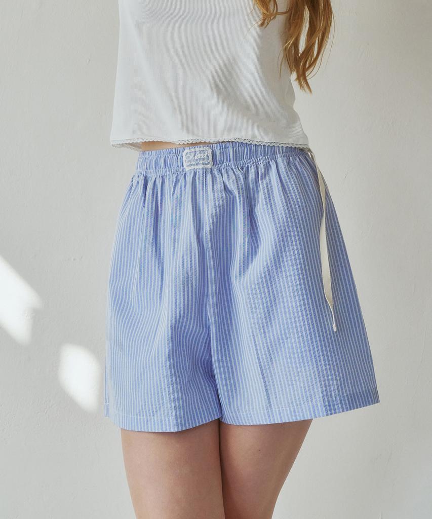 MOOD INSIDE WOMAN (Woman) Seersucker Stripe Cooling Shorts_Sora