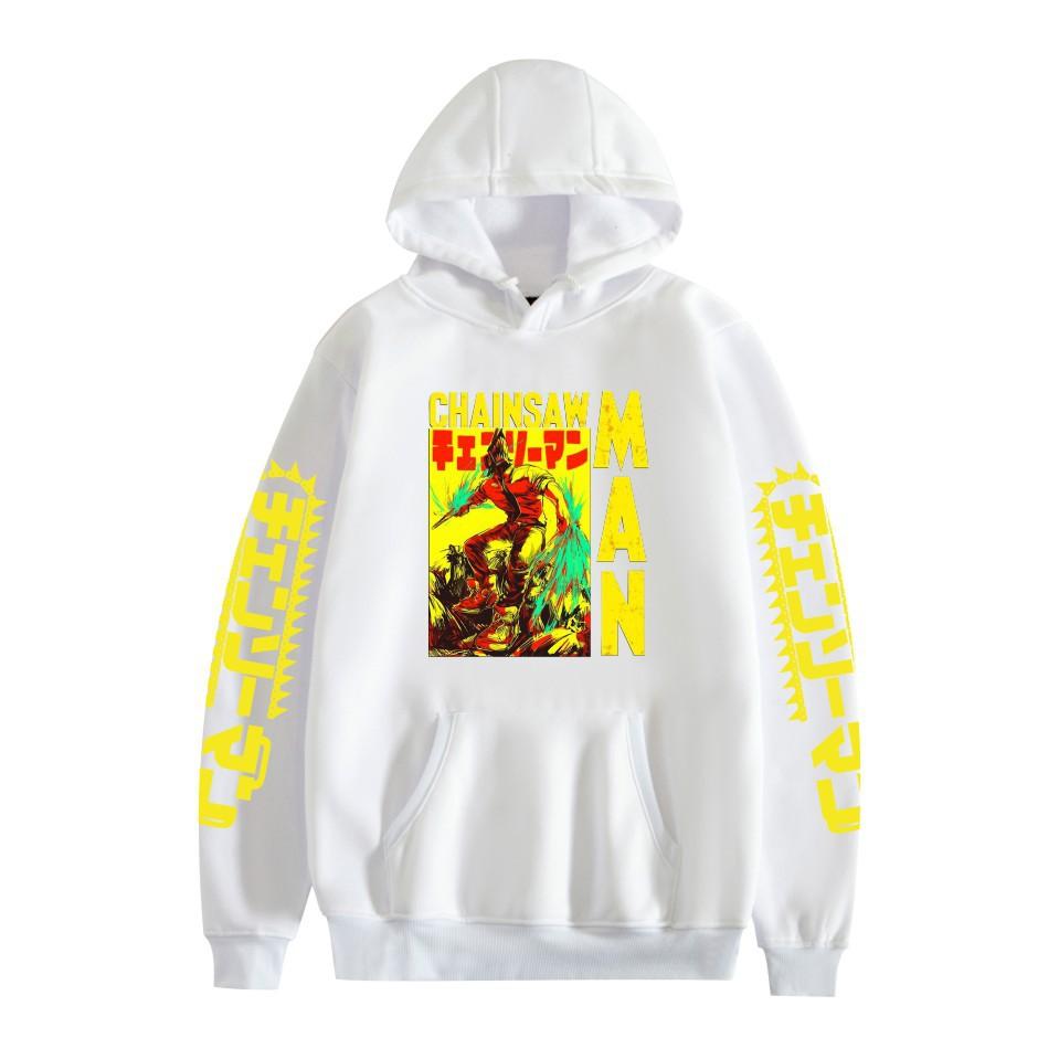 Chainsaw Man Anime Hoodies Autumn Long Sleeve Unisex Cartoon Pullovers Streetwear Graphic Clothes Sweatshirt