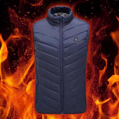 2 Heated Area Smart Thermal Waistcoat Men Women USB Electric Warm Vest Coat