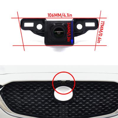 AHD 1080P Fisheye CCD Car Front View Parking Positive Logo Camera Waterproof Night Vision For Mazda CX-30 2025 2025 Wide Angle