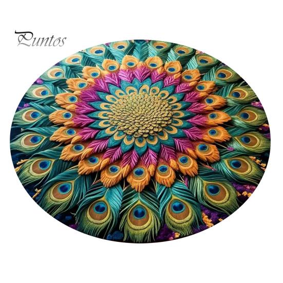 Artistic Door Rug Peacock Indoor Mat Non Slip Front Colorful Decorative Animal Feathers Floor Area for Entryway Living Room Bathroom Sturdy