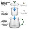GLASS JUG TEA INFuser 1L TRANSPARENT BOROSILICATE GLASS