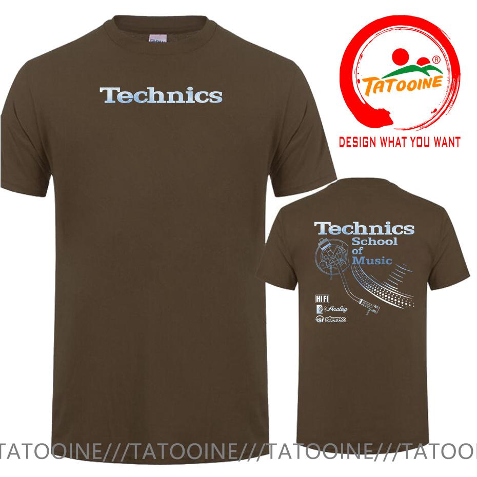 Vintage Deejay Shirt Long Play Tshirt Technics School Of Music T Shirt Unisex Retro Dj Music Tshirt Hot Sale Fashion Top Tee Shirt