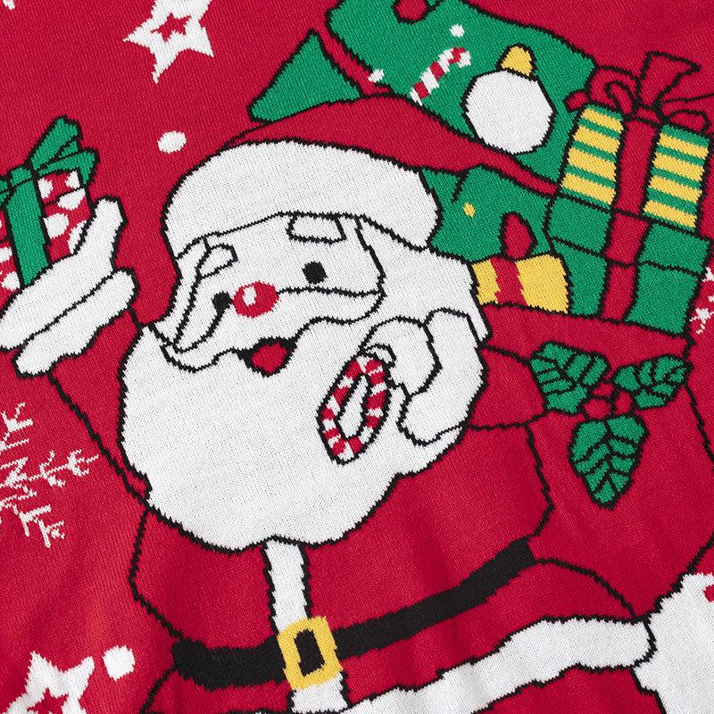 European and American 2026 Custom Christmas Jacquard Sweater for Men and Women - Personalize with Your Own Pictures