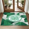 Celtic FC Design Crystal Velvet Rug Soft Decorative Mat for Bedroom Entrance