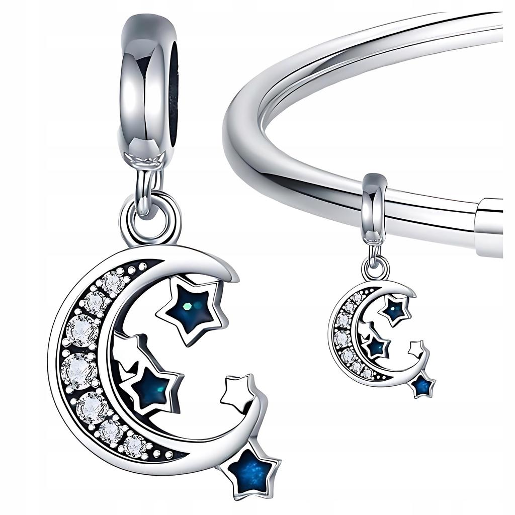 Moon Charms Pr 925 Pendant Bead Charms Stars Night