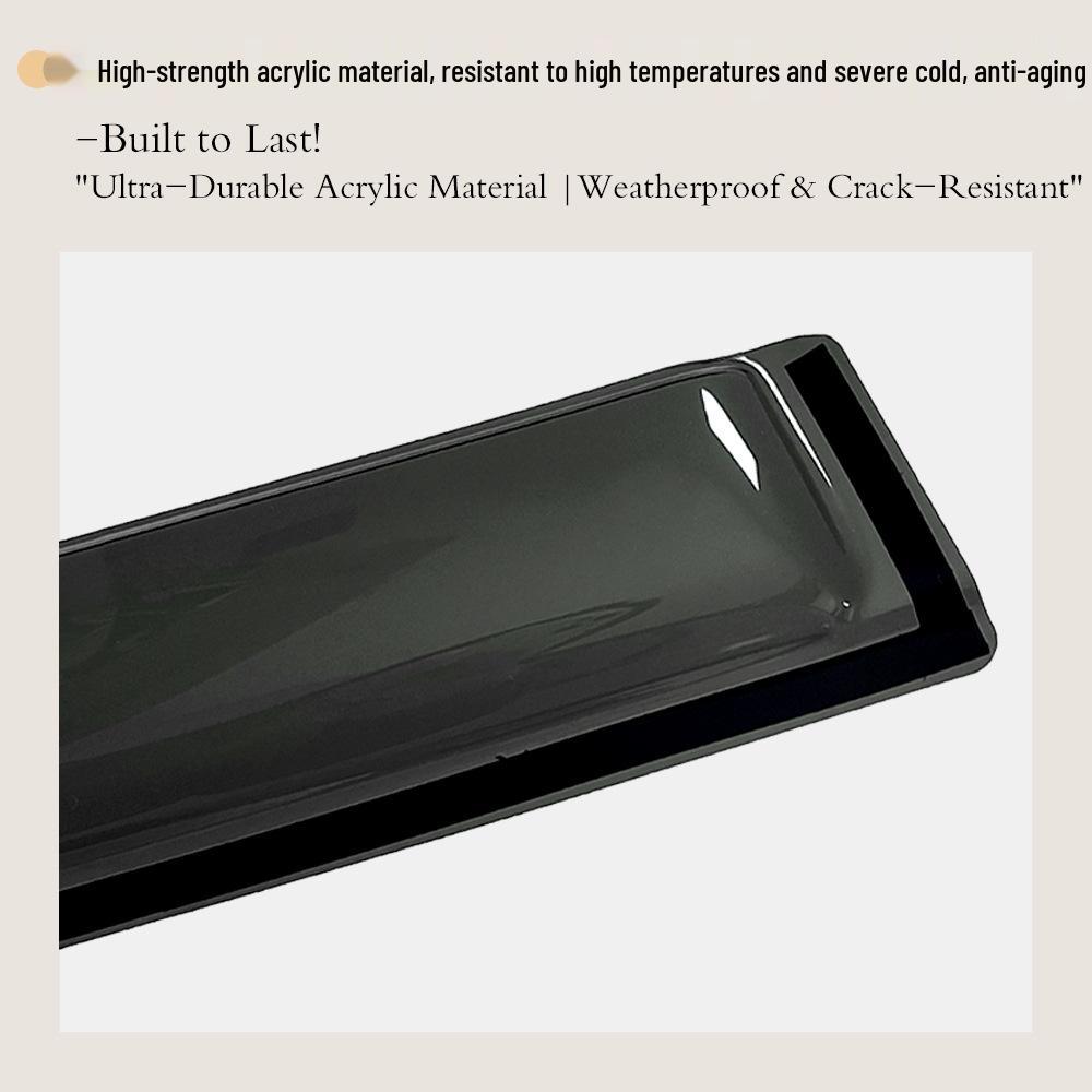 Compatible with Volkswagen Sharan 7M 1995-2009: Enhanced Rain and Sun Visors for Side Windows