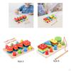 Wooden Sorter Stacking Toy Develop Fine Motor Skill for Toddlers Kids Style A